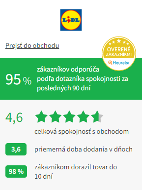 Hodnotenie lidl-shop.sk na heureke