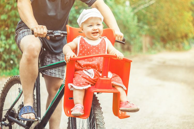 Detská cyklosedačka na prednú časť bicykla