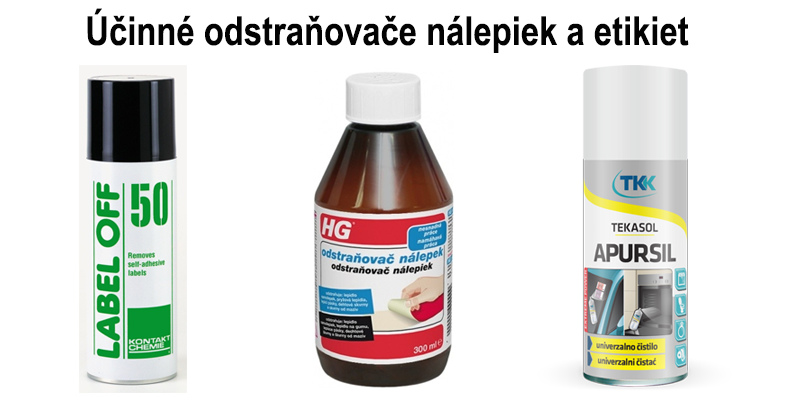 Odstraňovače nálepek a etiket