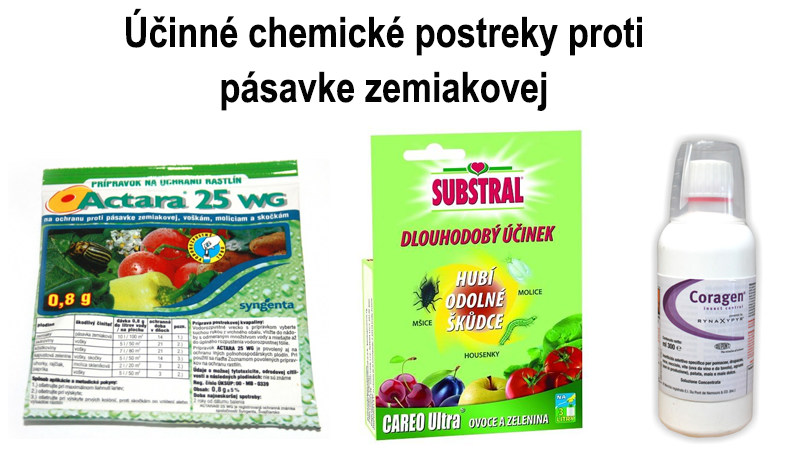 Chemické postreky proti pásavke zemiakovej