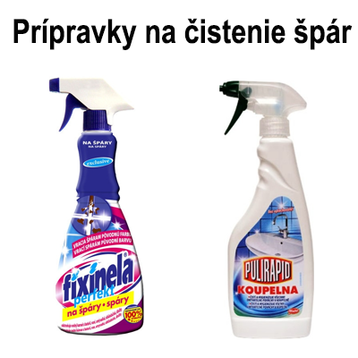 Prípravky na čistenie špár v kúpelni