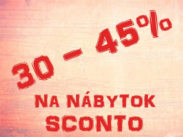 Zľava na nábytok SCONTO