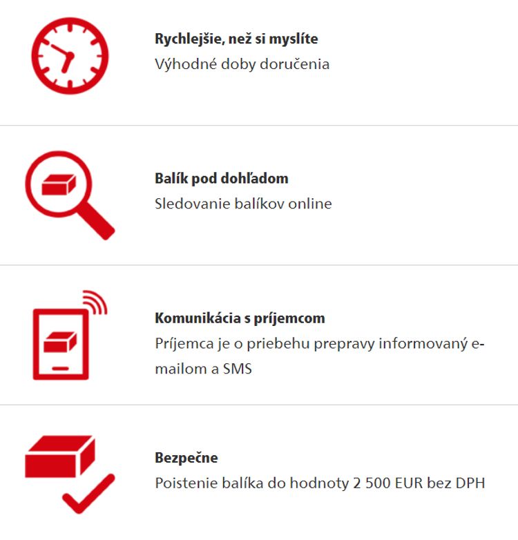 DHL plusy kuriérskej služby