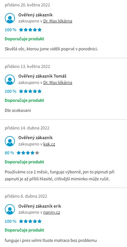 Recenze a zkušenosti s monitorem dechu Jablotron Nanny BM02