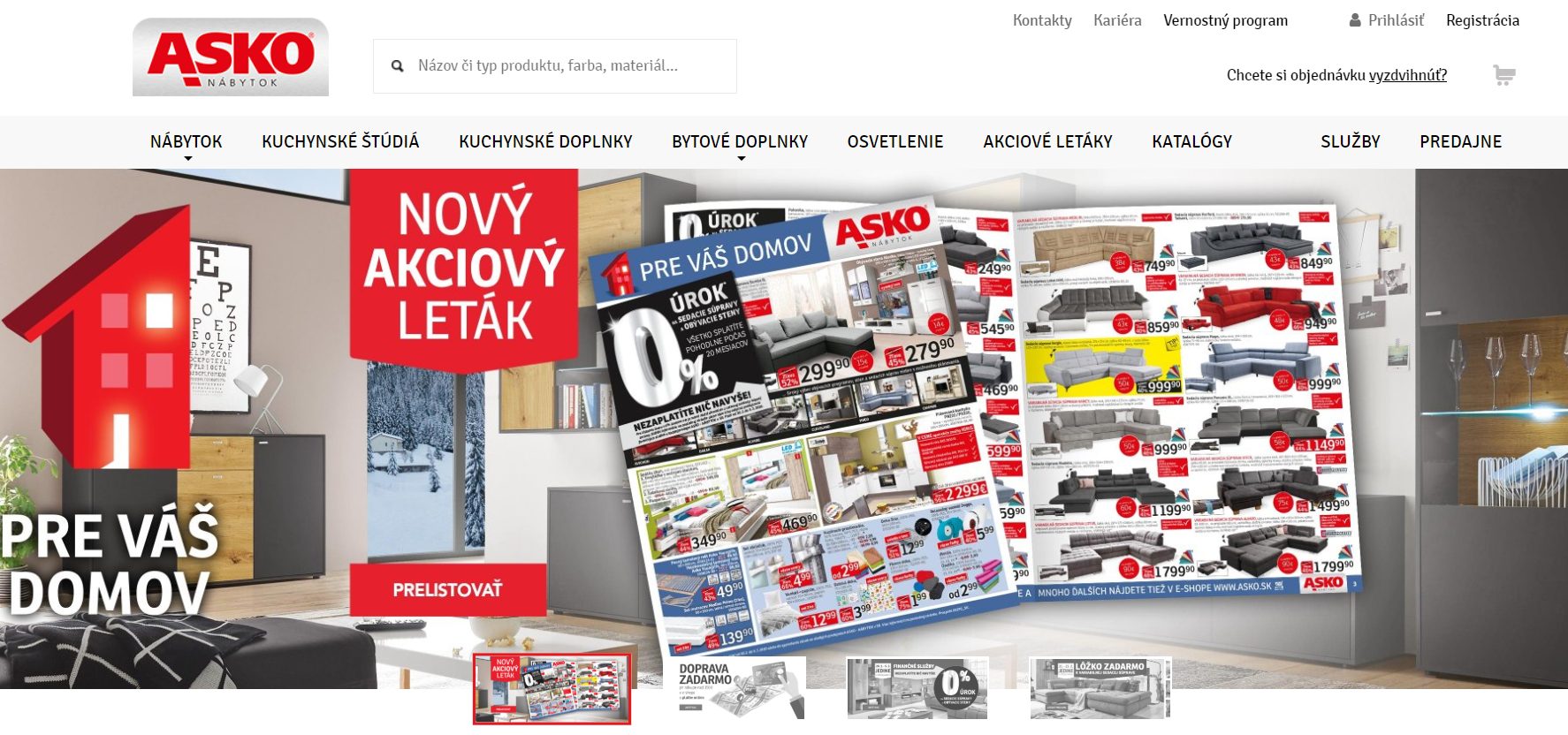 Asko Nábytok e-shop s nábytkom a bytovými doplnkami