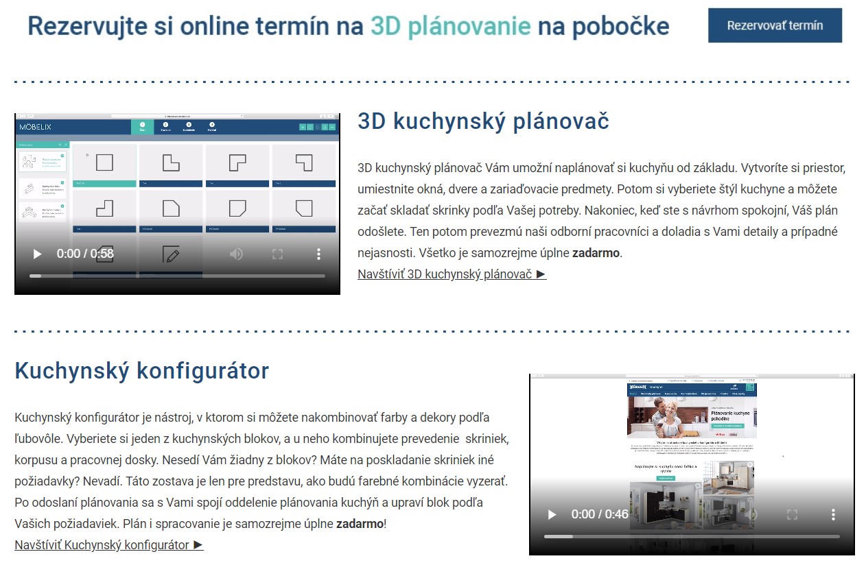 3D plánovanie kuchýň v Möbelix