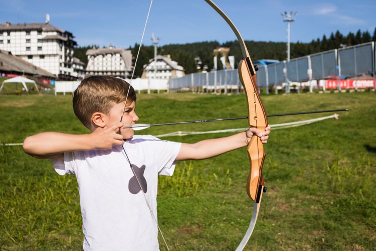 Streľba z longbow luku