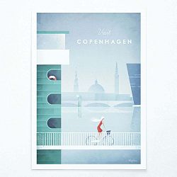 Plakát Travelposter Copenhagen, A3