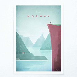 Plakát Travelposter Norway, A2